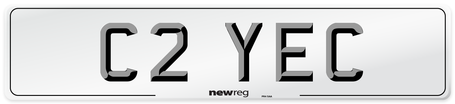 C2 YEC Number Plate from New Reg
